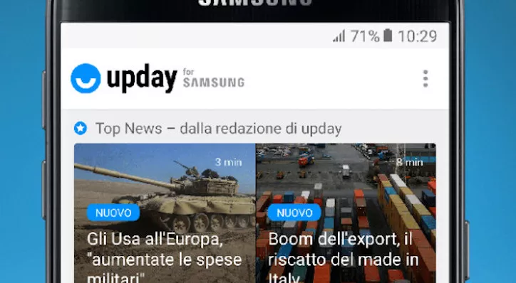 financialounge -  app Giorgio Baglio notizie samsung Upday