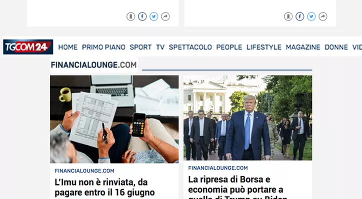 financialounge -  daily news editoria TgCom24