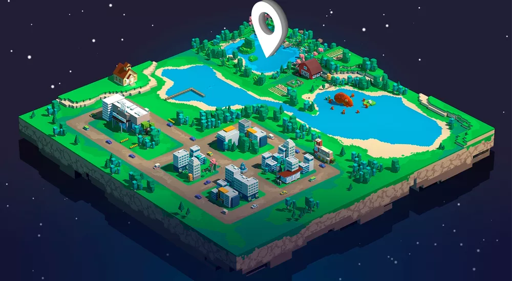 financialounge -  cryptovoxels Decentraland immobiliare Metaverso Sandbox somnium The Sandbox