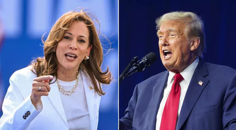 financialounge -  donald Trump elezioni presidenziali 2024 Kamala Harris partito democratico Partito Repubblicano yougov