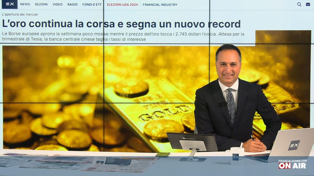 financialounge.com Oro da record, la Cina taglia i tassi al minimo, attesi i conti di Tesla - Edizione del 21 ottobre