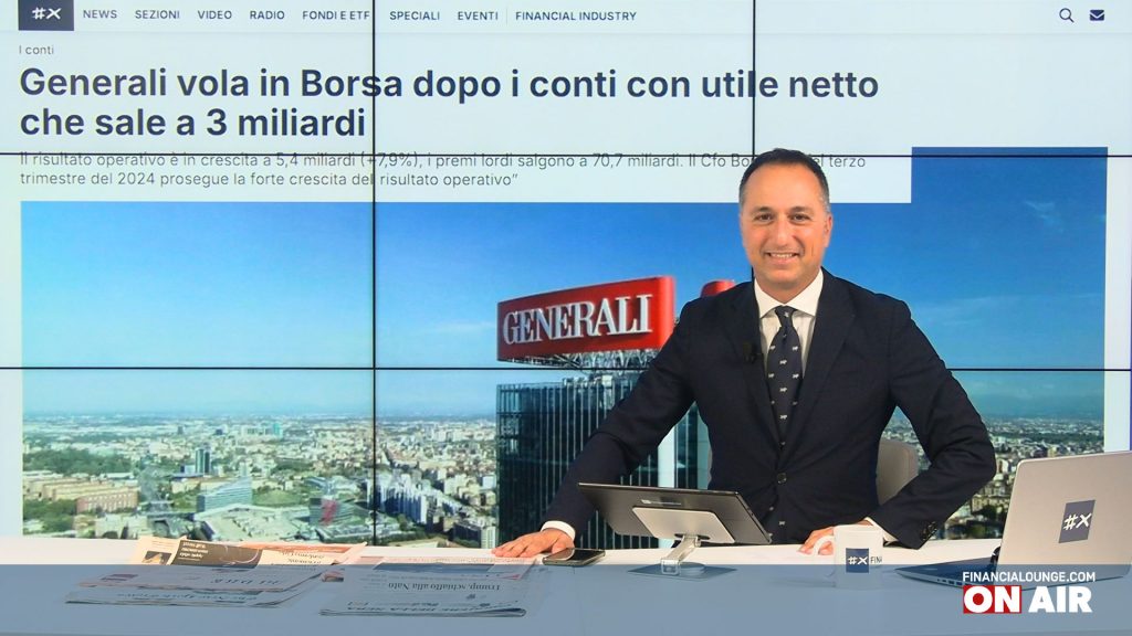 financialounge.com Generali vola in Borsa dopo i conti, a Milano focus sui bancari, la Ue rivede le stime sul Pil - Edizione del 14 novembre