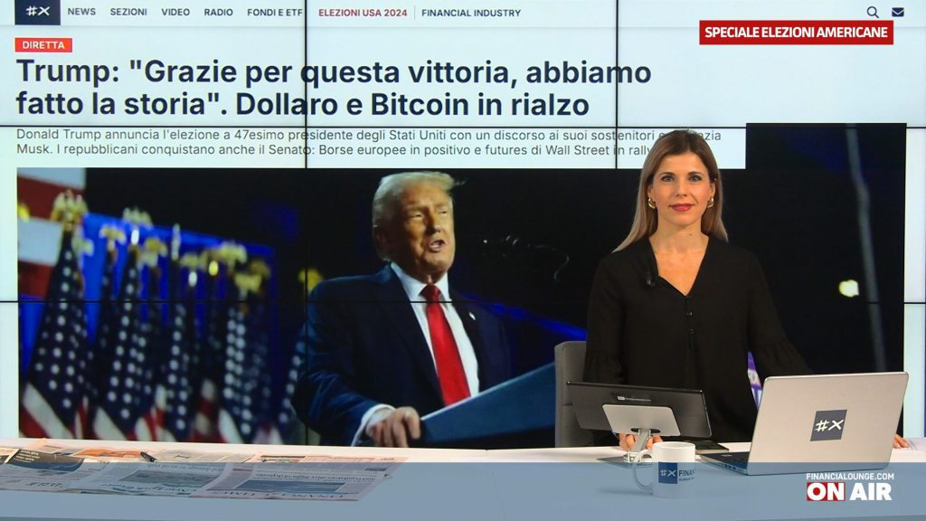 financialounge.com Accelerano le Borse Ue con la vittoria di Trump, Bitcoin da record, ora si aspetta la Fed - Edizione del 6 novembre