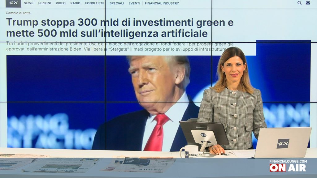 financialounge.com Borse europee positive, Trump lancia Stargate sull'AI, svettano Snam e Prysmian - Edizione del 22 gennaio