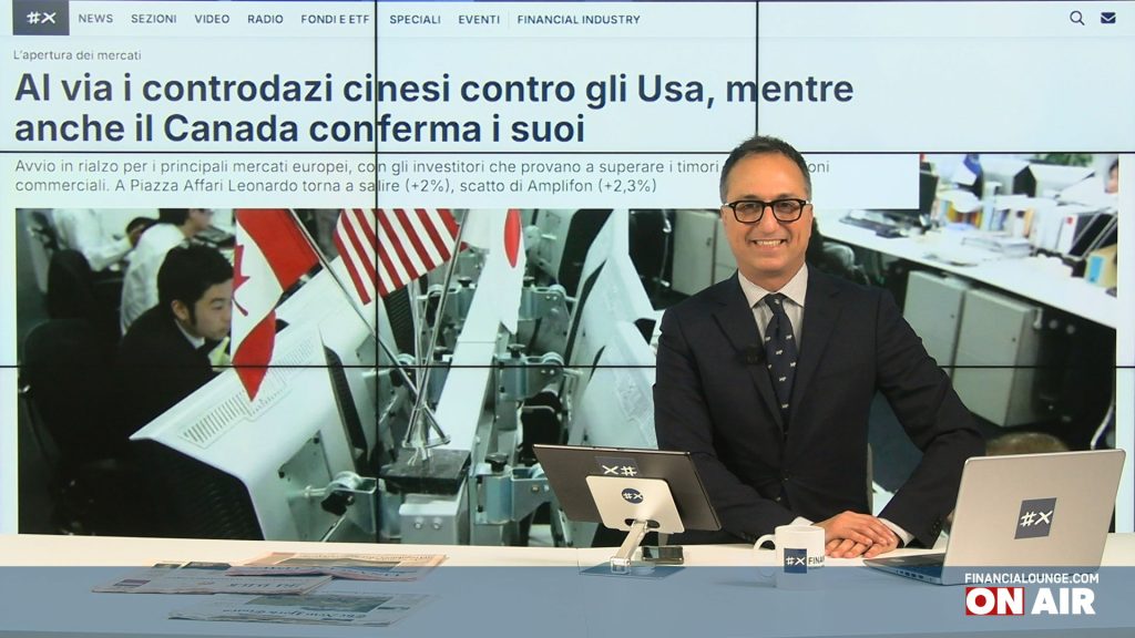 financialounge.com Scattano i dazi della Cina, Borse europee incerte, a Milano torna a salire Leonardo - Edizione del 10 marzo