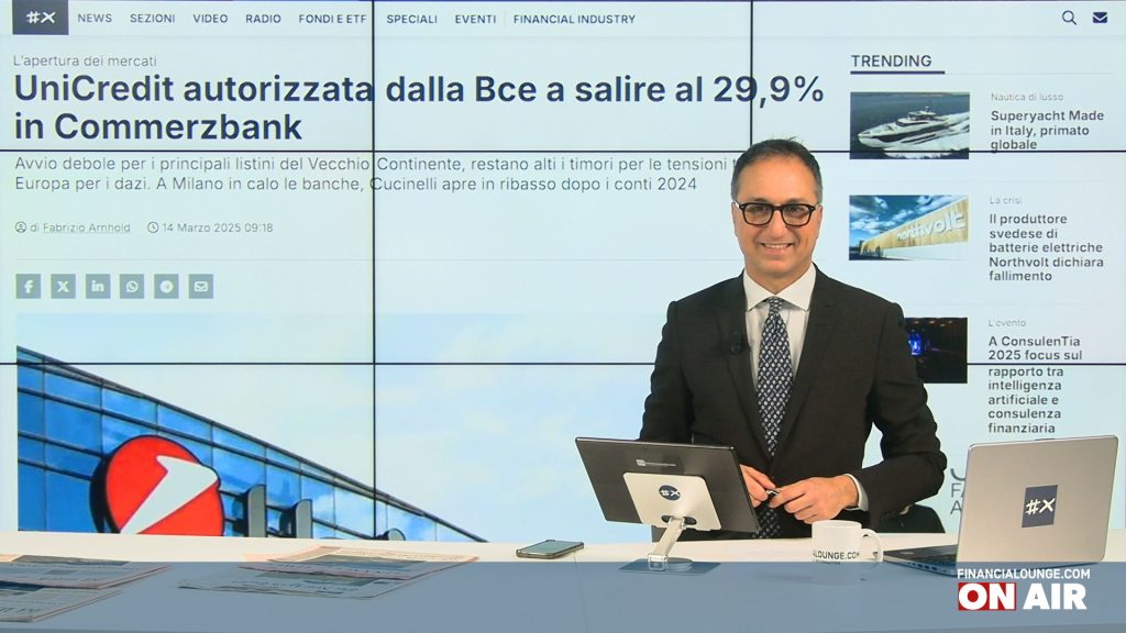 financialounge.com La Bce dà l'ok al 29,9% di UniCredit in Commerz, al via l'opa Bpm su Anima, Kering crolla per la nomina di Demna - Edizione del 14 marzo